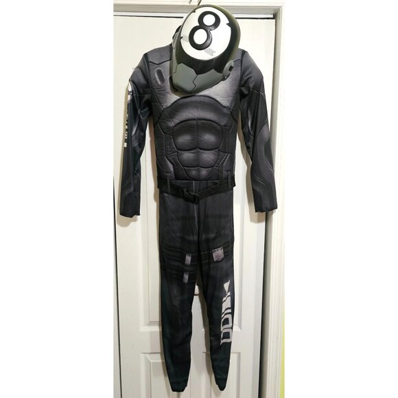 Fortnite 8 Ball Skin Muscle Costume Mask Belt Gaming Spirit Halloween Kids XL - Picture 1 of 8
